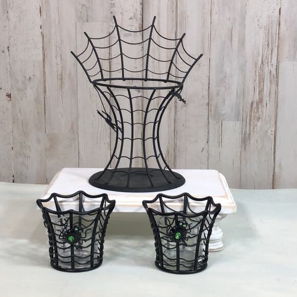 Partylite Halloween Votive and Tealight Holder Set with Aroma Melts Stand - Picture 14 of 16